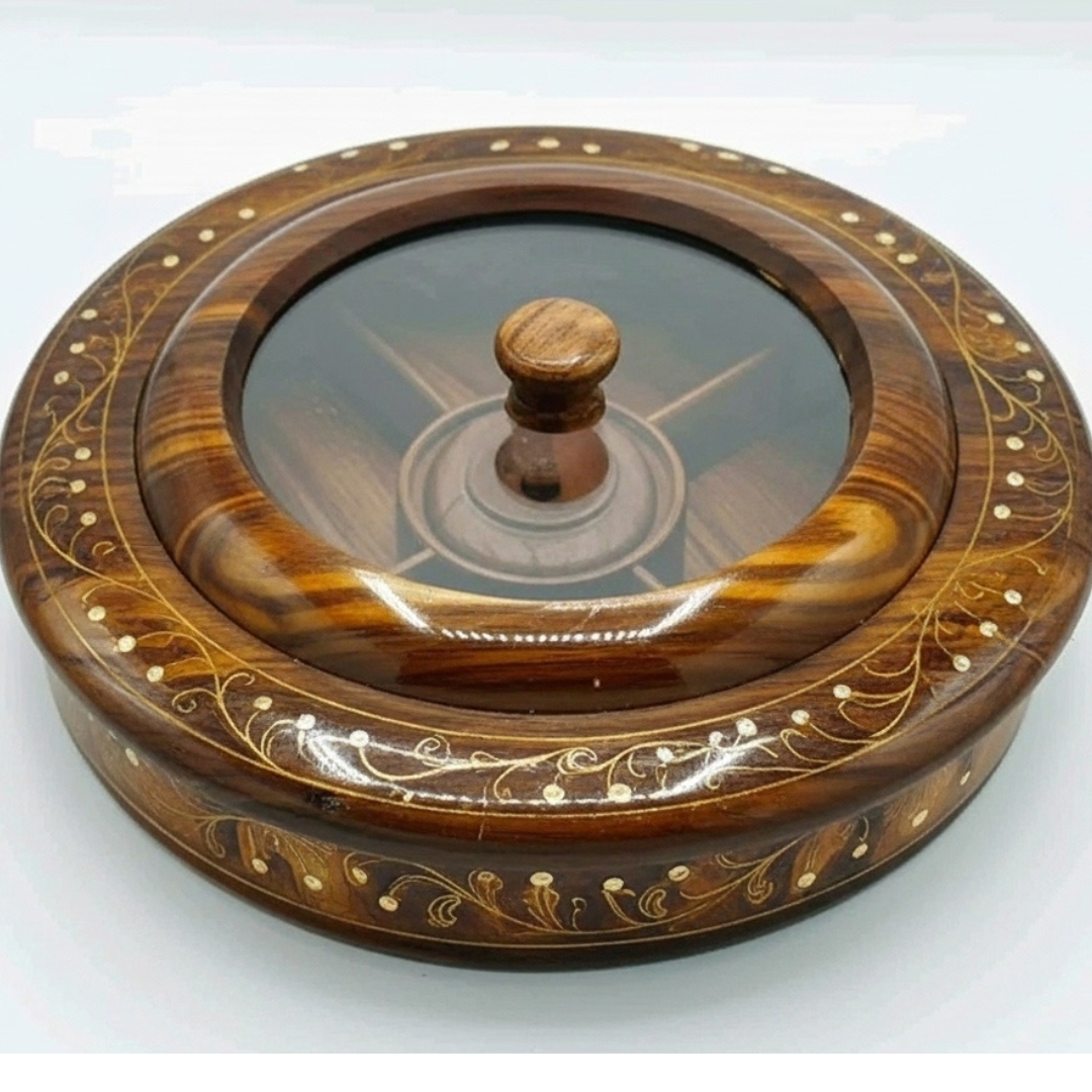 Wooden Dry Fruit Bowl – Handcrafted Serving Bowl Pakistan