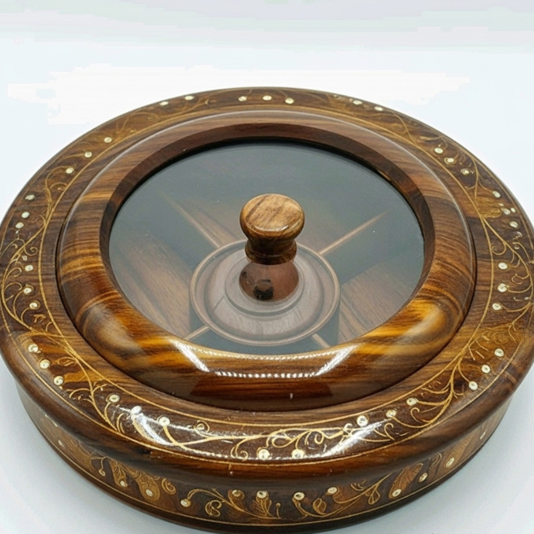 Wooden Dry Fruit Bowl – Handcrafted Serving Bowl Pakistan
