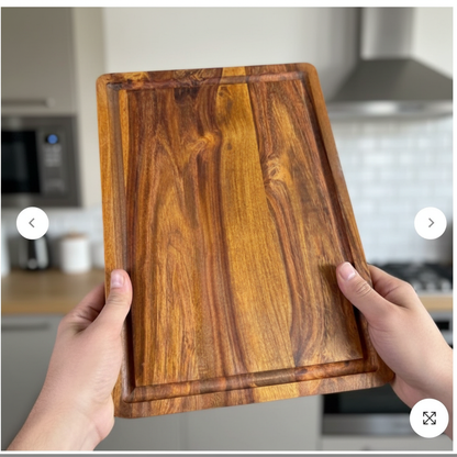 Square Shape Wood Platter – Wooden Restaurant Serving & Snack Board