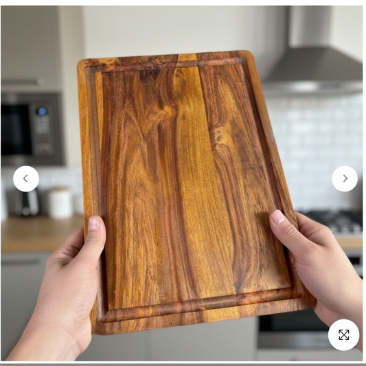 Square Shape Wood Platter – Wooden Restaurant Serving & Snack Board
